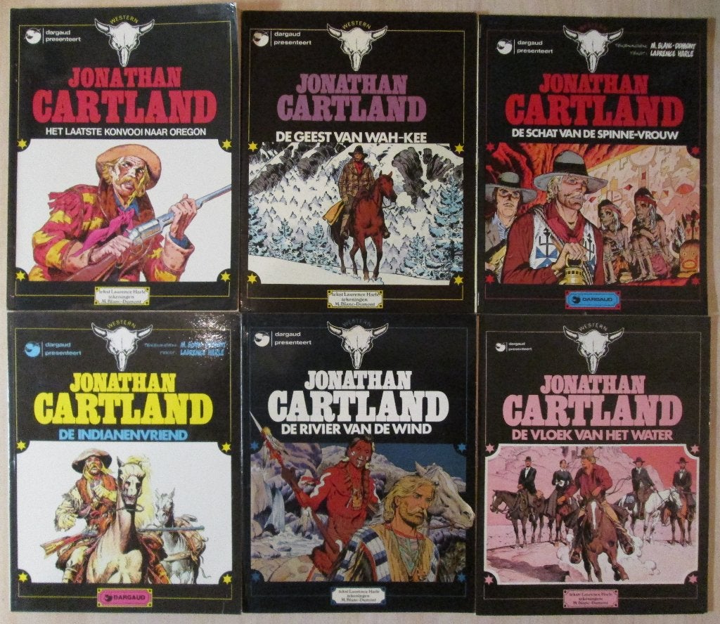 Jonathan Cartland, 1 t/m 6 (SC), Meerdere stripboeken, Ophalen of Verzenden, Zo goed als nieuw, Michel Blanc-Dumont