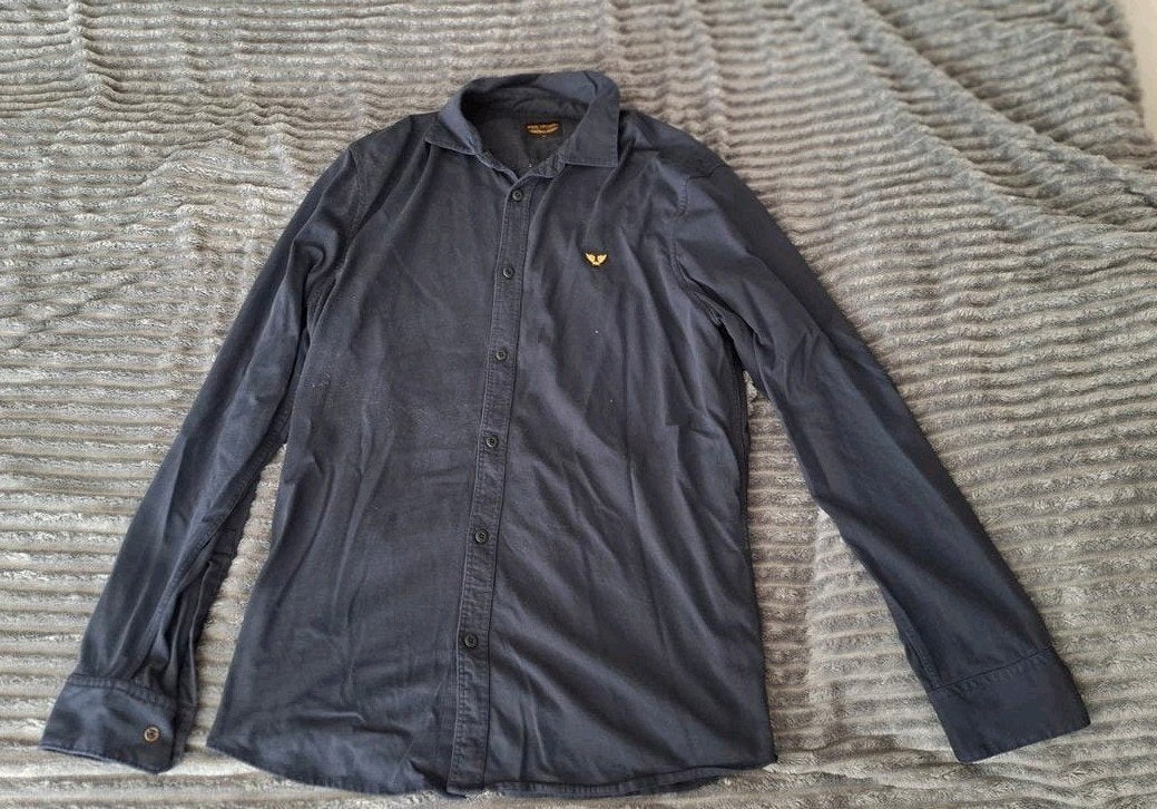 Donkerblauw Pme overhemd xxl met lange mouwen, Kleding | Heren, Overhemden, Blauw, Pall Mall PME Legend, Ophalen of Verzenden
