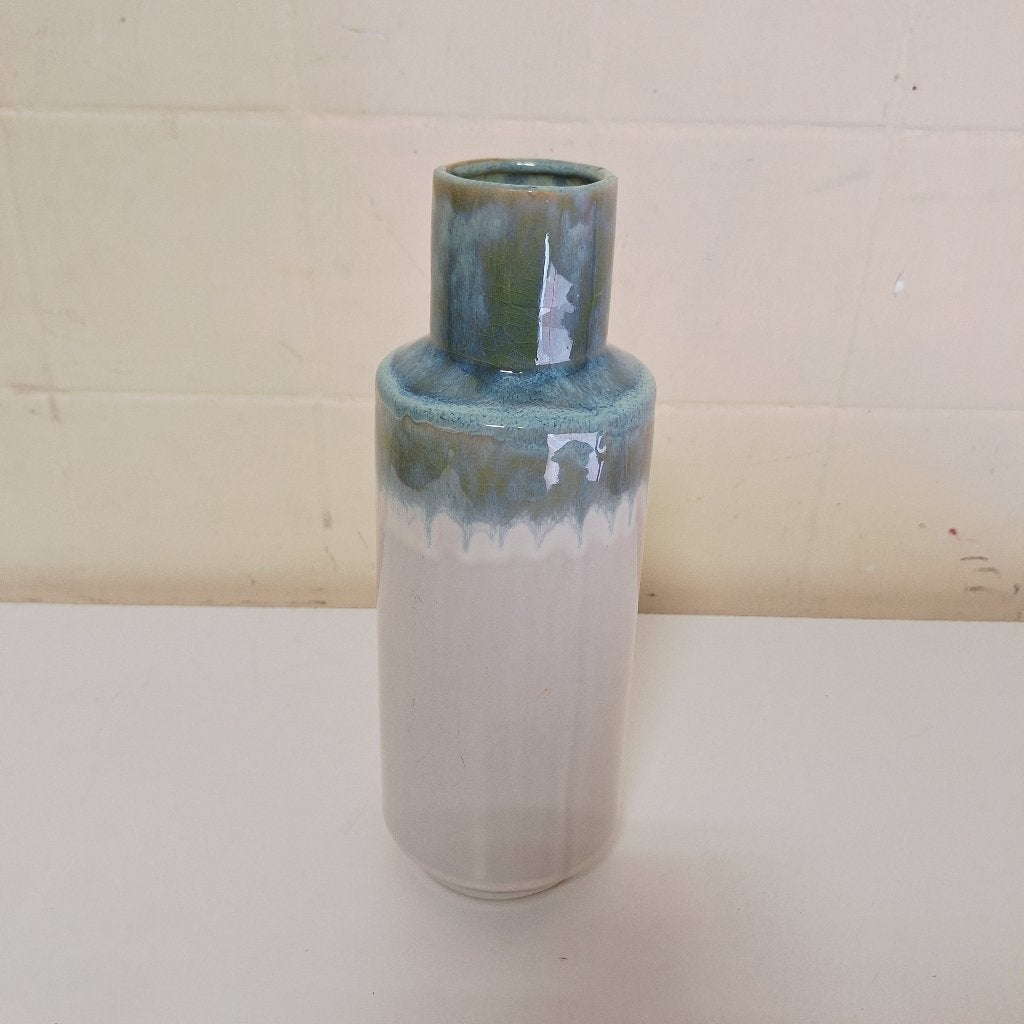 Vintage Vaas / Blauw-Wit, Ophalen of Verzenden