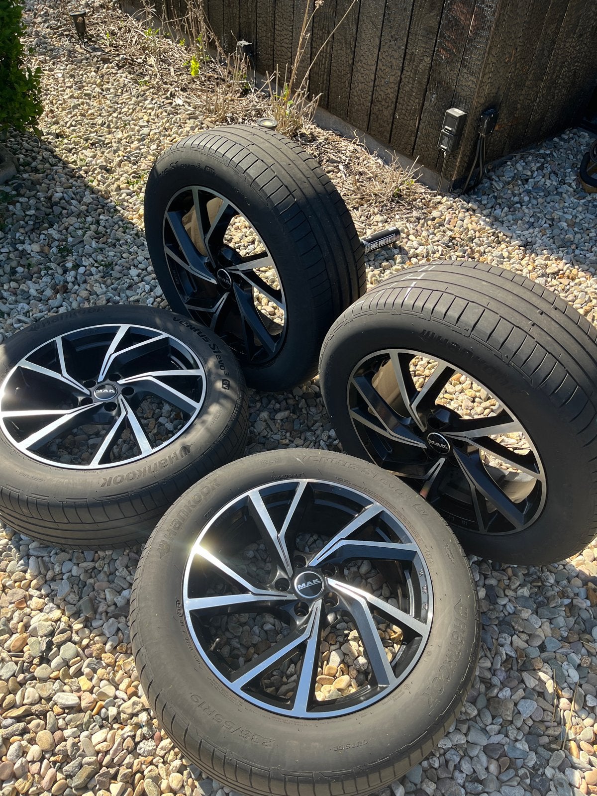 19 inch MAK velgen met zomerbanden - Audi, VW, Mercedes, Sko, Gebruikt, Banden en Velgen, 235 mm, Terreinwagen