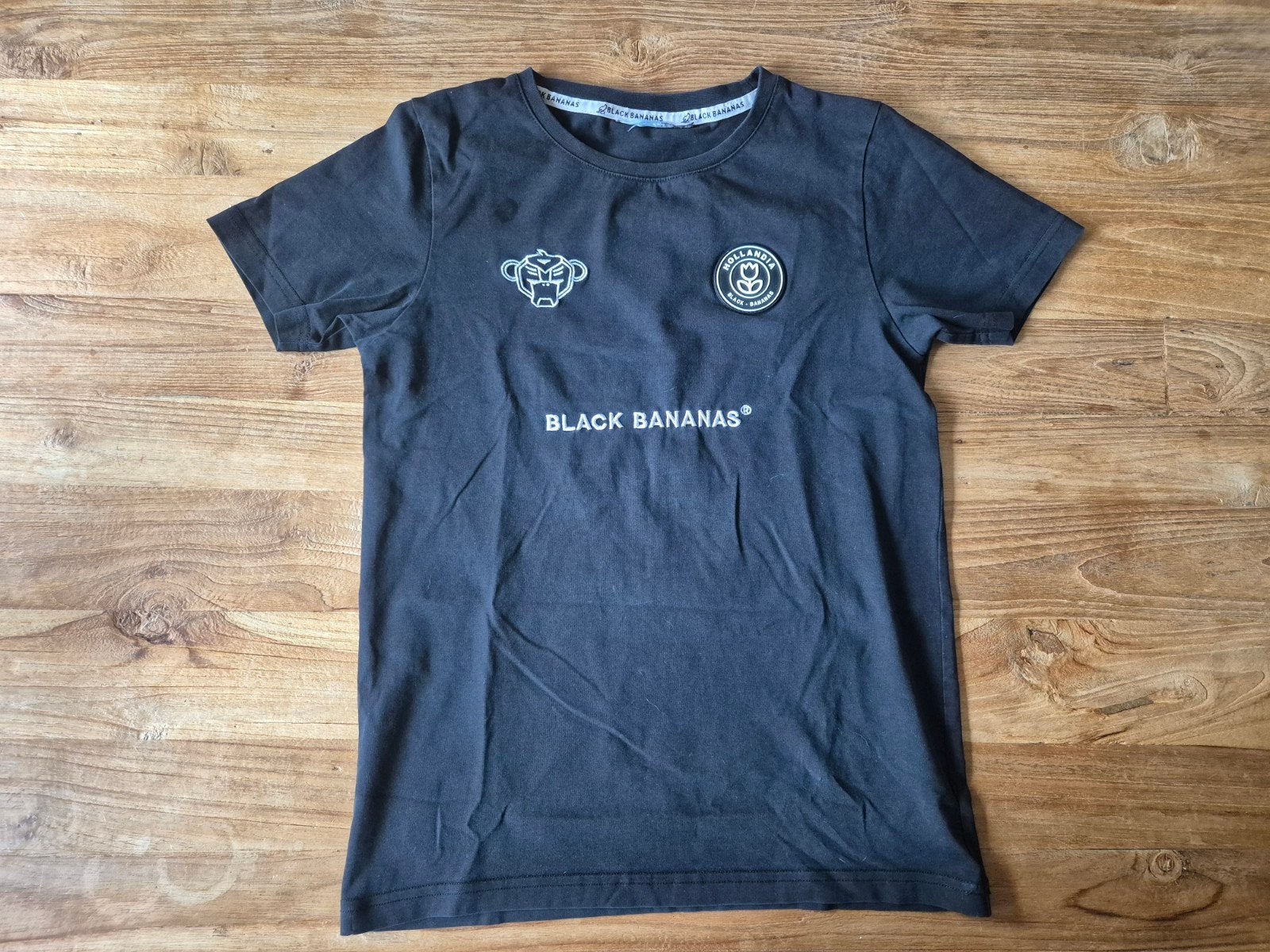 Black Bananas  t-shirt zwart maat 140-146, Ophalen, Zo goed als nieuw, Shirt of Longsleeve, Jongen