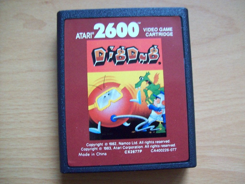 Dig Dug (Atari 2600 cartridge) 1983, Spelcomputers en Games, Games | Atari, 1 speler, Ophalen of Verzenden, Zo goed als nieuw