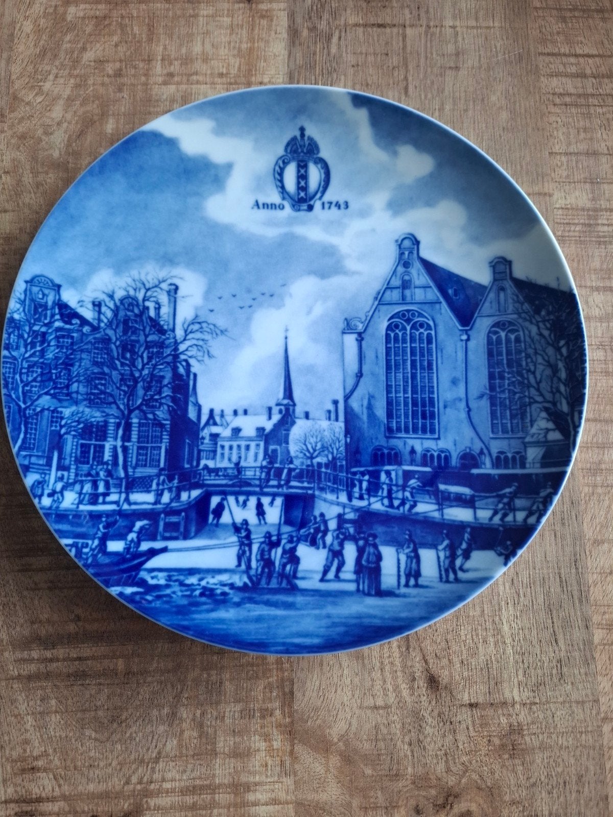Blauw /wit bord Limited edition, Ophalen of Verzenden