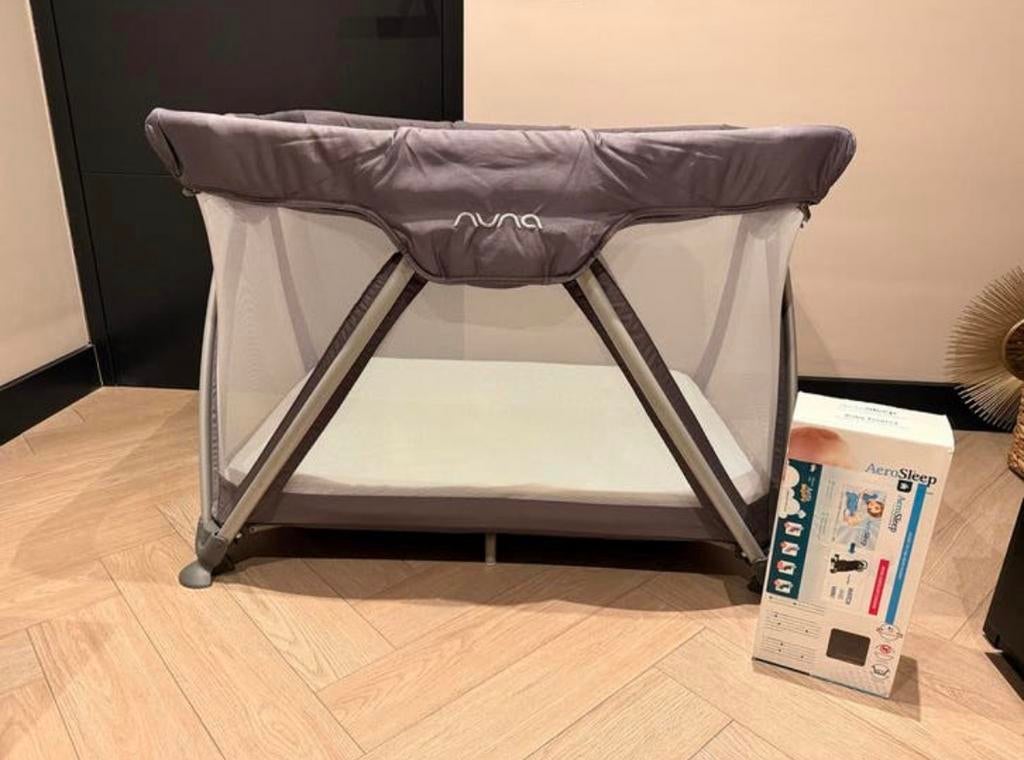 Nuna sena campingbedje incl. Aerosleep, Ophalen of Verzenden, Gebruikt, Reisbedje