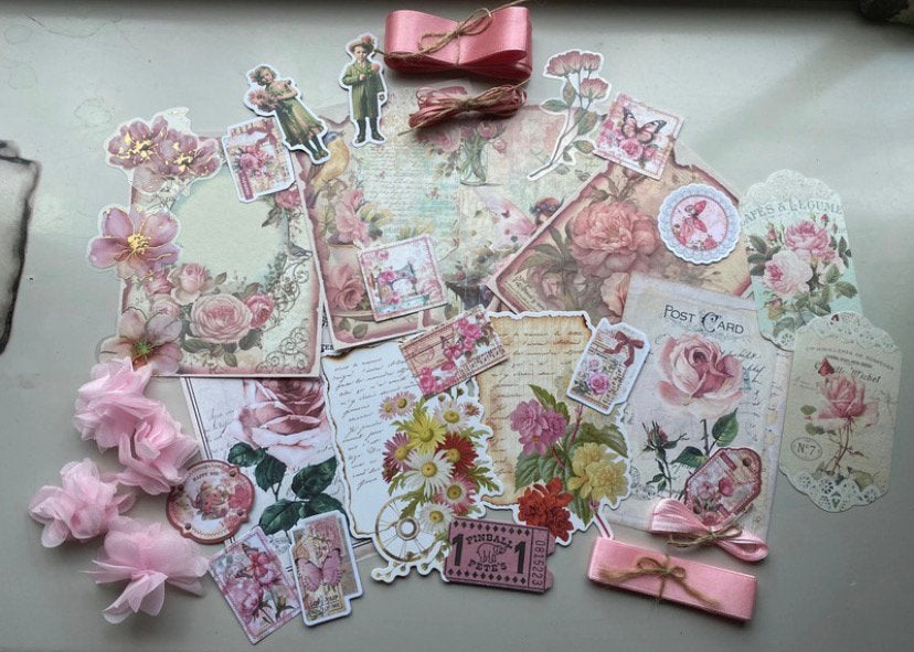 Junkjournaling / scrabbooking pakket, Ophalen of Verzenden, Nieuw, Overige typen, Overige merken
