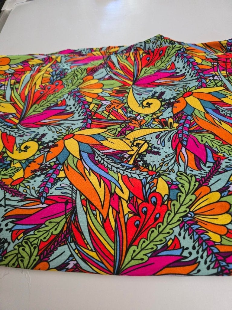 tricot viscose multi (110), Overige materialen, Overige kleuren, 120 cm of meer, Nieuw