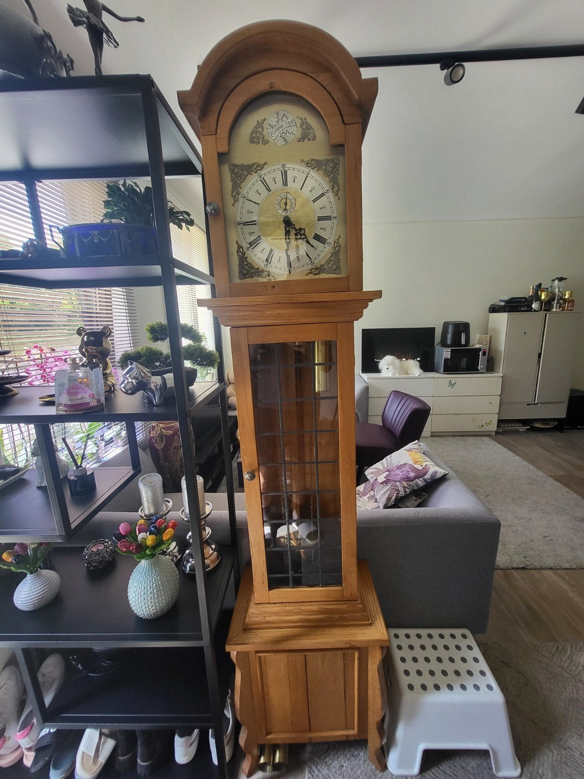 Elegante staande klok met Westminster slagwerk, Ophalen of Verzenden