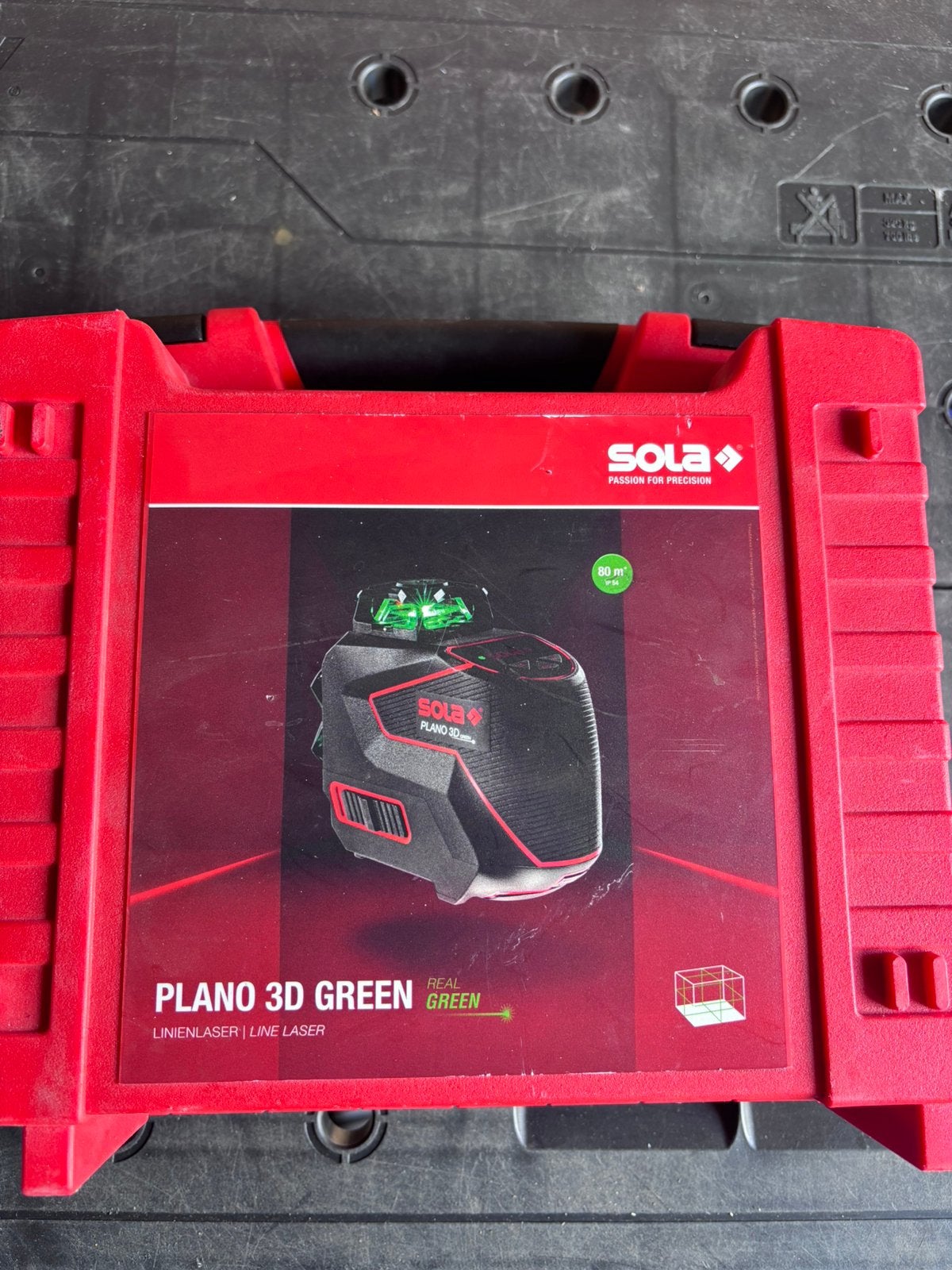 Sola Plano 3D Green lijnlaser, z.g.a.n. incl. accu, Ophalen of Verzenden, Zo goed als nieuw
