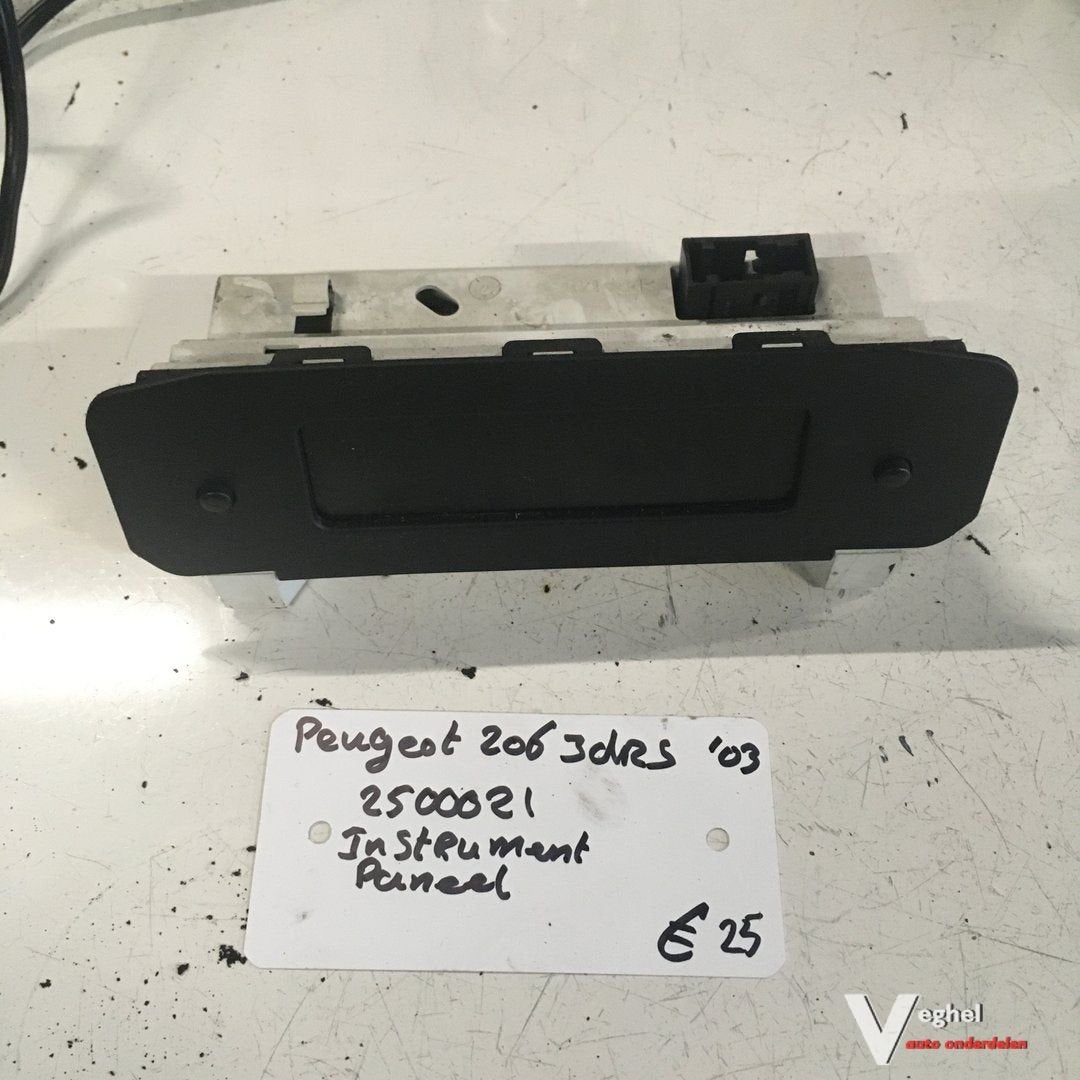 Peugeot 206 3drs 2003 Quicksilver Wagennr 2500021  Instrumen, Auto-onderdelen, Gebruikt, -, -, Ophalen of Verzenden