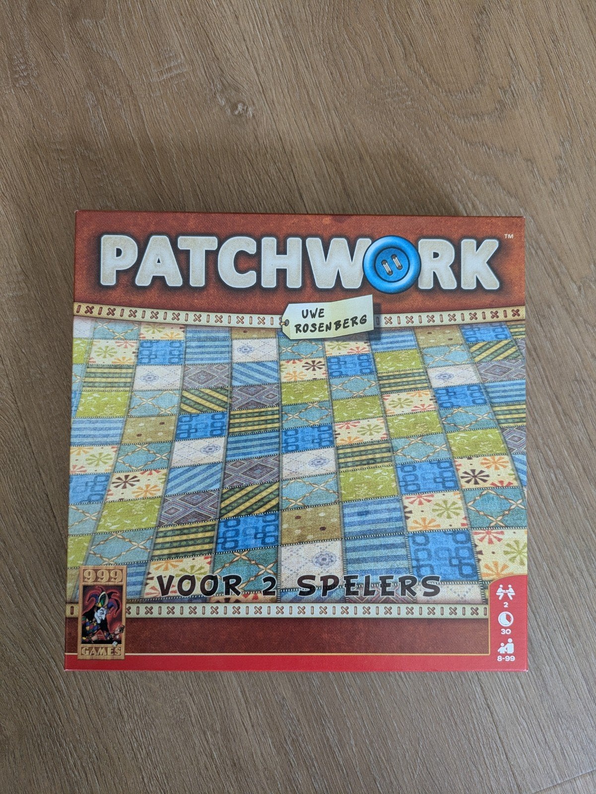 Patchwork bordspel - Zeer goede staat, Een of twee spelers, Ophalen of Verzenden, Zo goed als nieuw, 999 Games