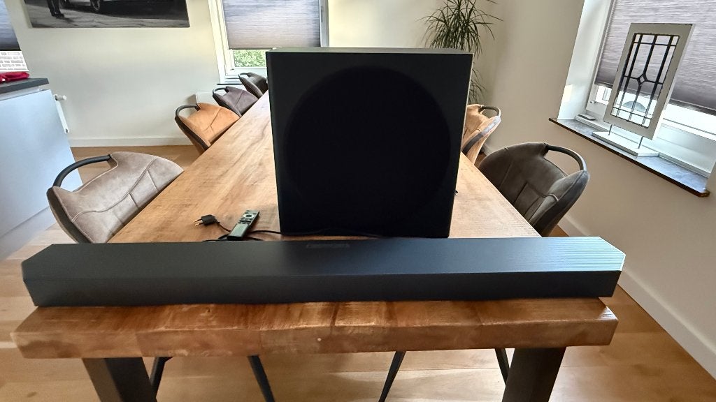 Samsung soundbar HW-Q800B/XN inclusief subwoofer, Ophalen, Bluetooth, Gebruikt
