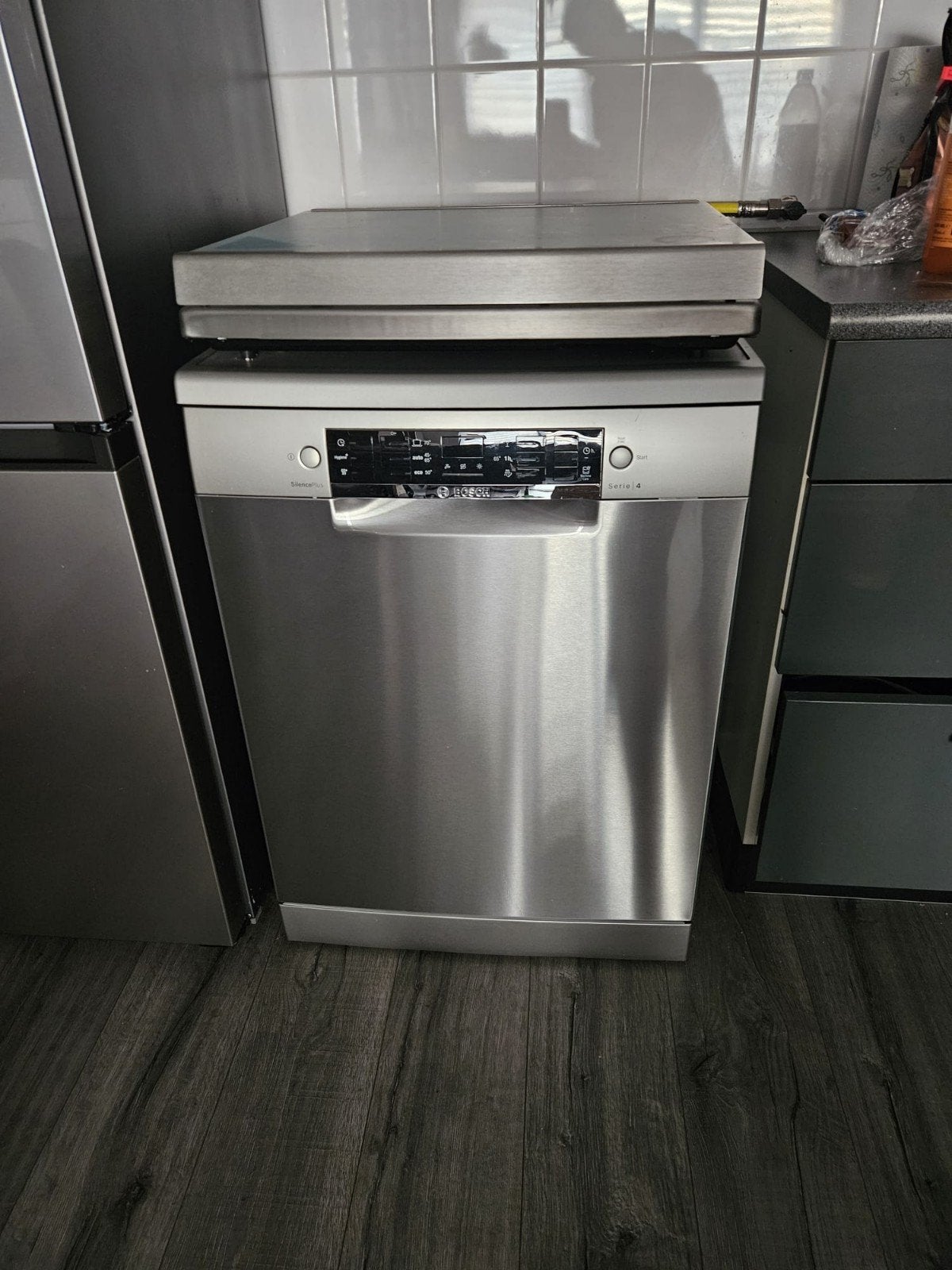 vaatwassen Bosch silence, Witgoed en Apparatuur, Vaatwasmachines, Ophalen, Gebruikt, Energieklasse A of zuiniger, 85 tot 90 cm