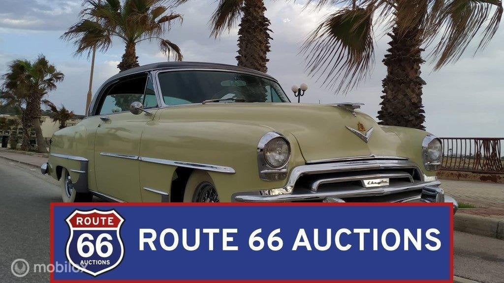 Chrysler New Yorker Deluxe | 1954 | Route 66 Auctions, Auto's, Overige carrosserieën, Zwart, Chrysler, Bedrijf