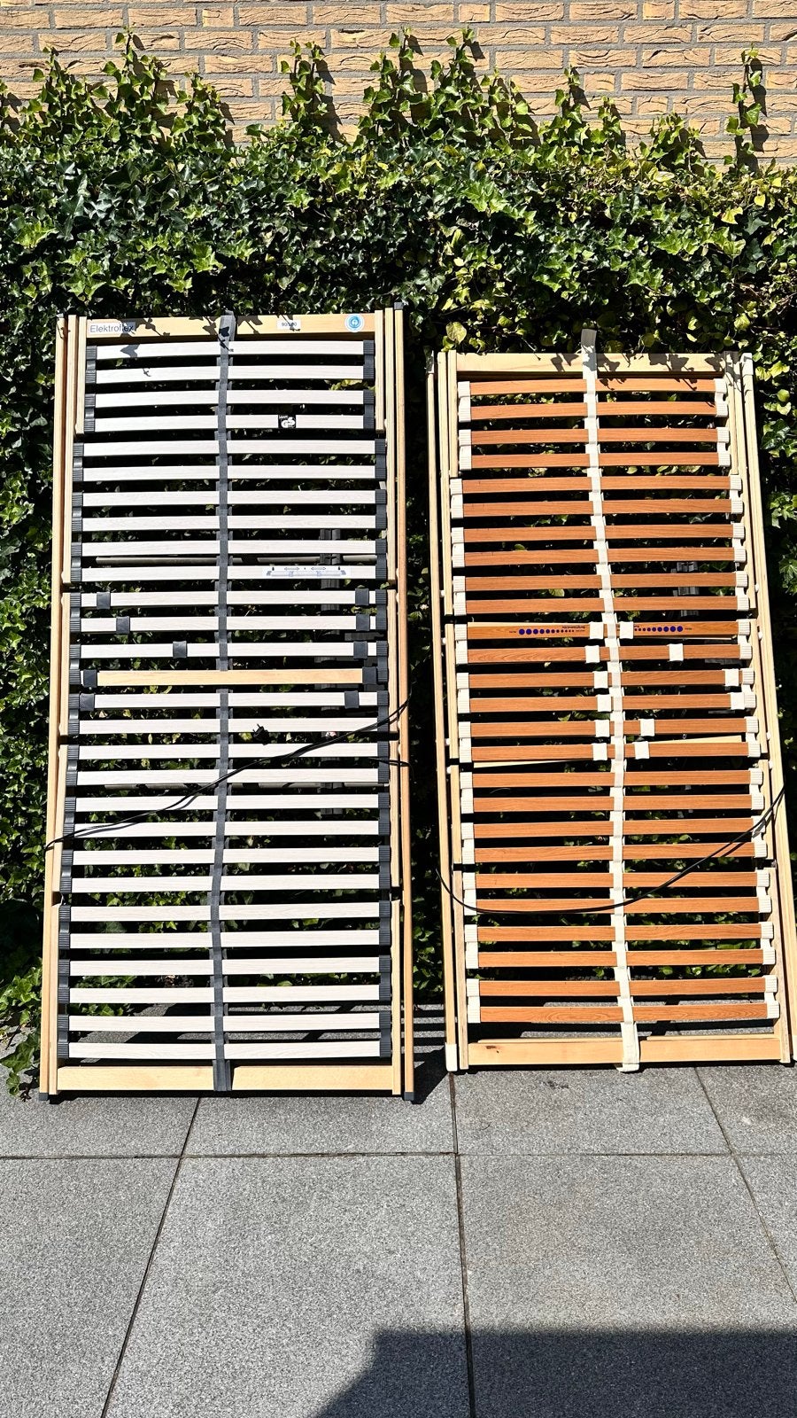 2x Elektrische lattenbodem 90x200 cm - Elektroflex, Gebruikt, 90 cm, Eenpersoons, Ophalen of Verzenden