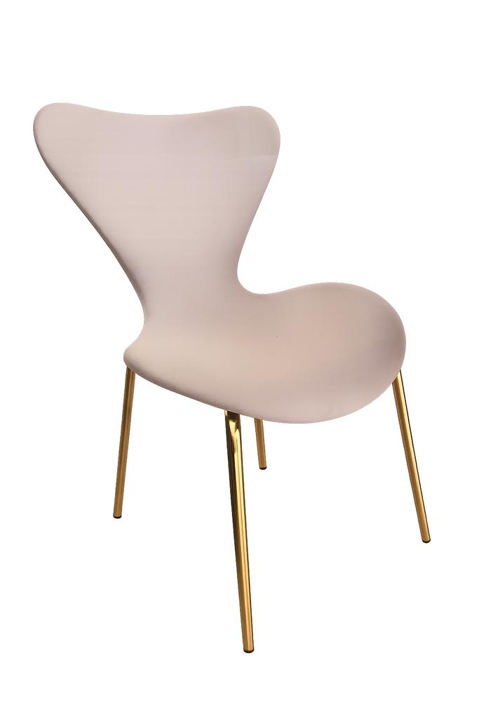 4x Eetkamerstoelen Oud Roze met Gouden Poten, Huis en Inrichting, Stoelen, Ophalen, Overige kleuren, Zo goed als nieuw, Vier
