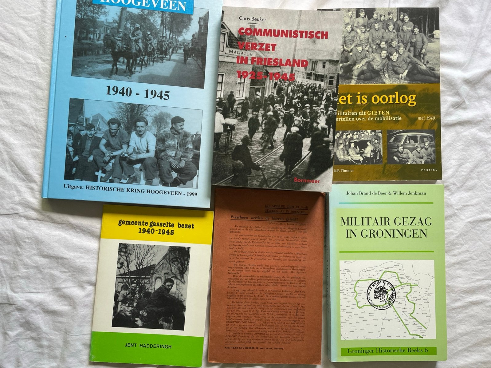Zes boeken over WO2 in Noord-Nederland, Ophalen of Verzenden, Gelezen