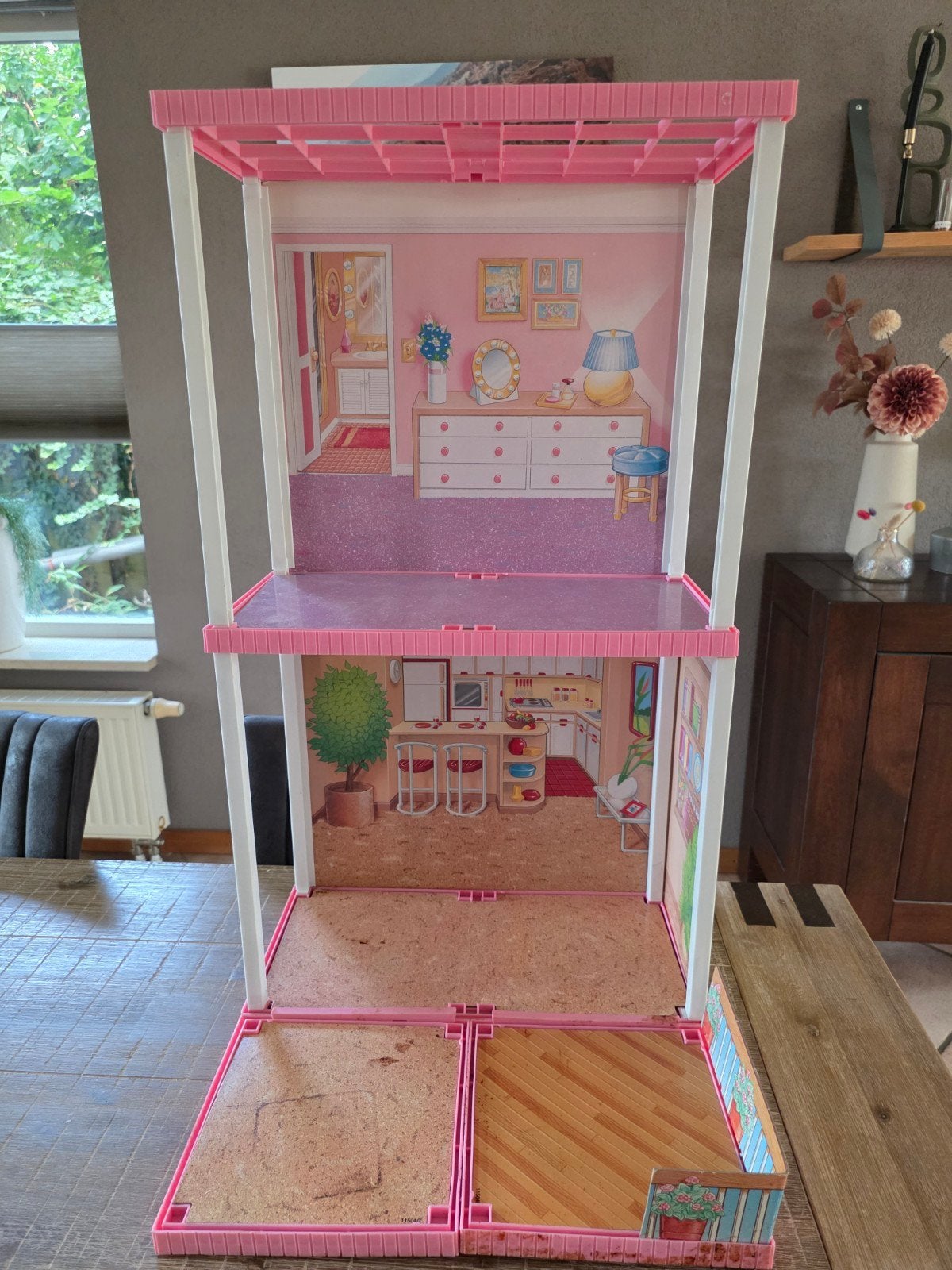 Vintage Barbie Vouwbaar Pretty House Jaren 80/90, Kinderen en Baby's, Ophalen of Verzenden, Gebruikt, Poppenhuis