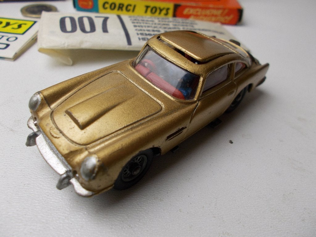 1965 Corgi Toys 261.JAMES BOND ASTON MARTIN DB5+DOOSJES! -H-, Hobby en Vrije tijd, Ophalen of Verzenden, Zo goed als nieuw, Auto