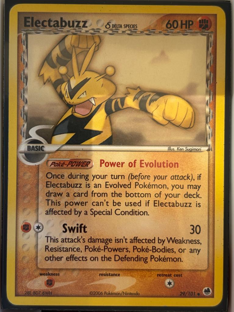 Electabuzz Delta Species Pokémon Kaart (29/101), Ophalen of Verzenden, Gebruikt, Losse kaart