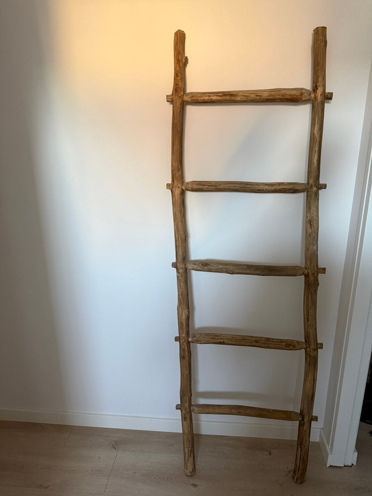 Houten decoratieve ladder, Ophalen, Gebruikt