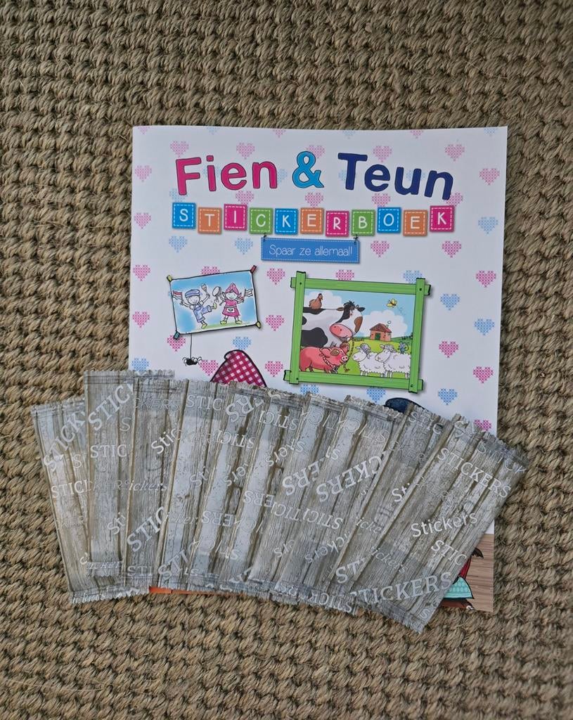 Fien & Teun Stickerboek met 10 zakjes stickers, Plus, Verzenden