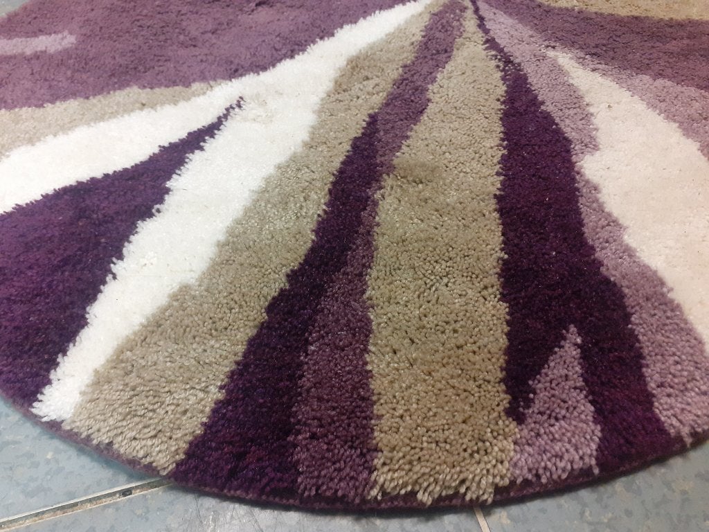 Rond jaren 70 design retro kleed 80 cm paars seventies, Huis en Inrichting, Stoffering | Tapijten en Kleden, Gebruikt, 50 tot 100 cm