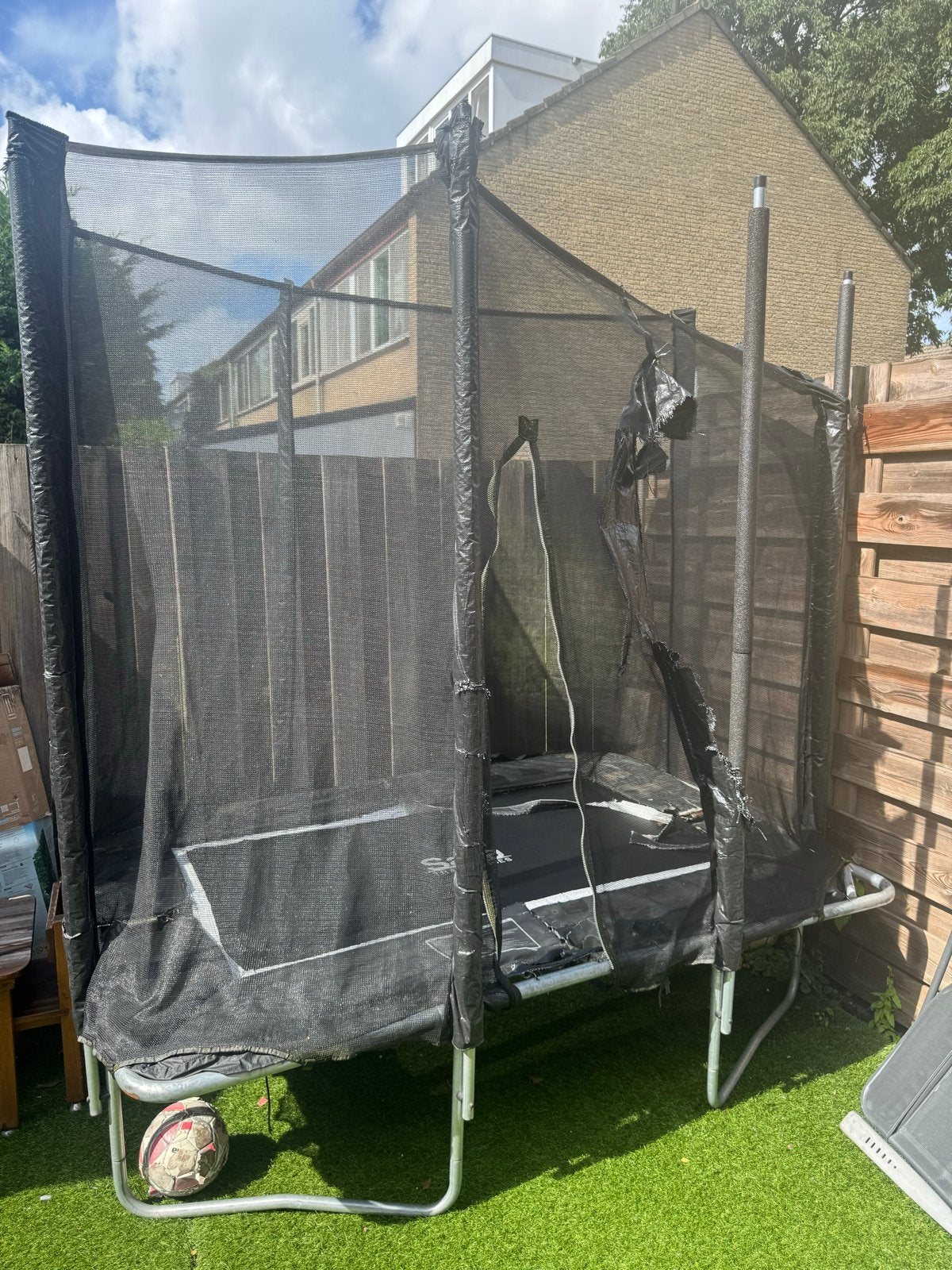 Salta Trampoline met veiligheidsnet - Gebruikt, Ophalen, Gebruikt