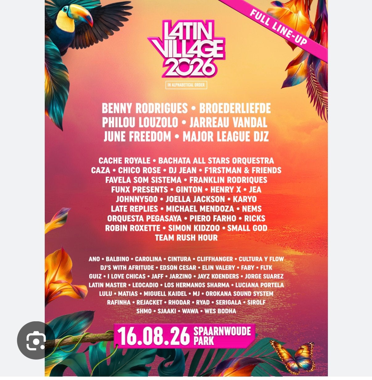 Latin village tickets 2x, Twee personen