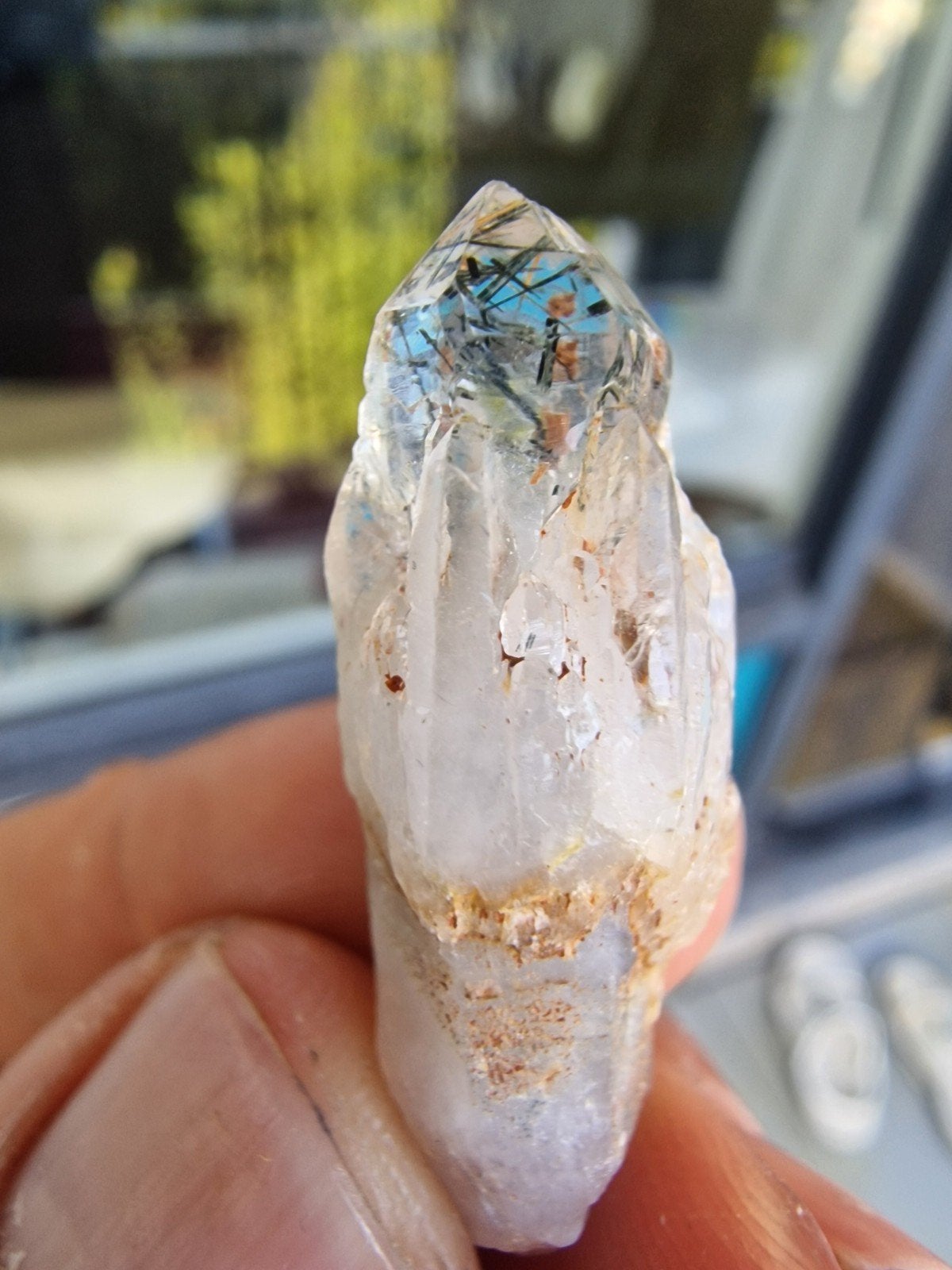 Natuurlijke Toermalijn Kwarts Kristal - 3.5 gram, 35x12x11mm, G, Nieuw, Ophalen of Verzenden