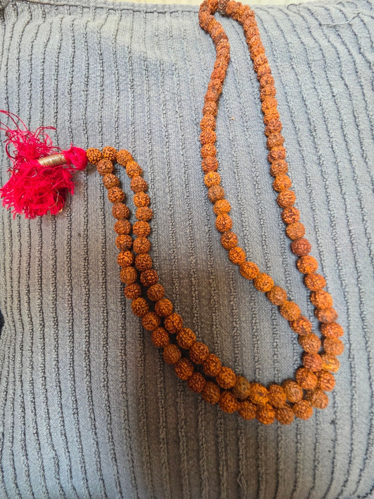 Prachtige Rudraksha mala gebedsketting, handgemaakt., Ophalen of Verzenden, Zo goed als nieuw, Spiritualiteit algemeen