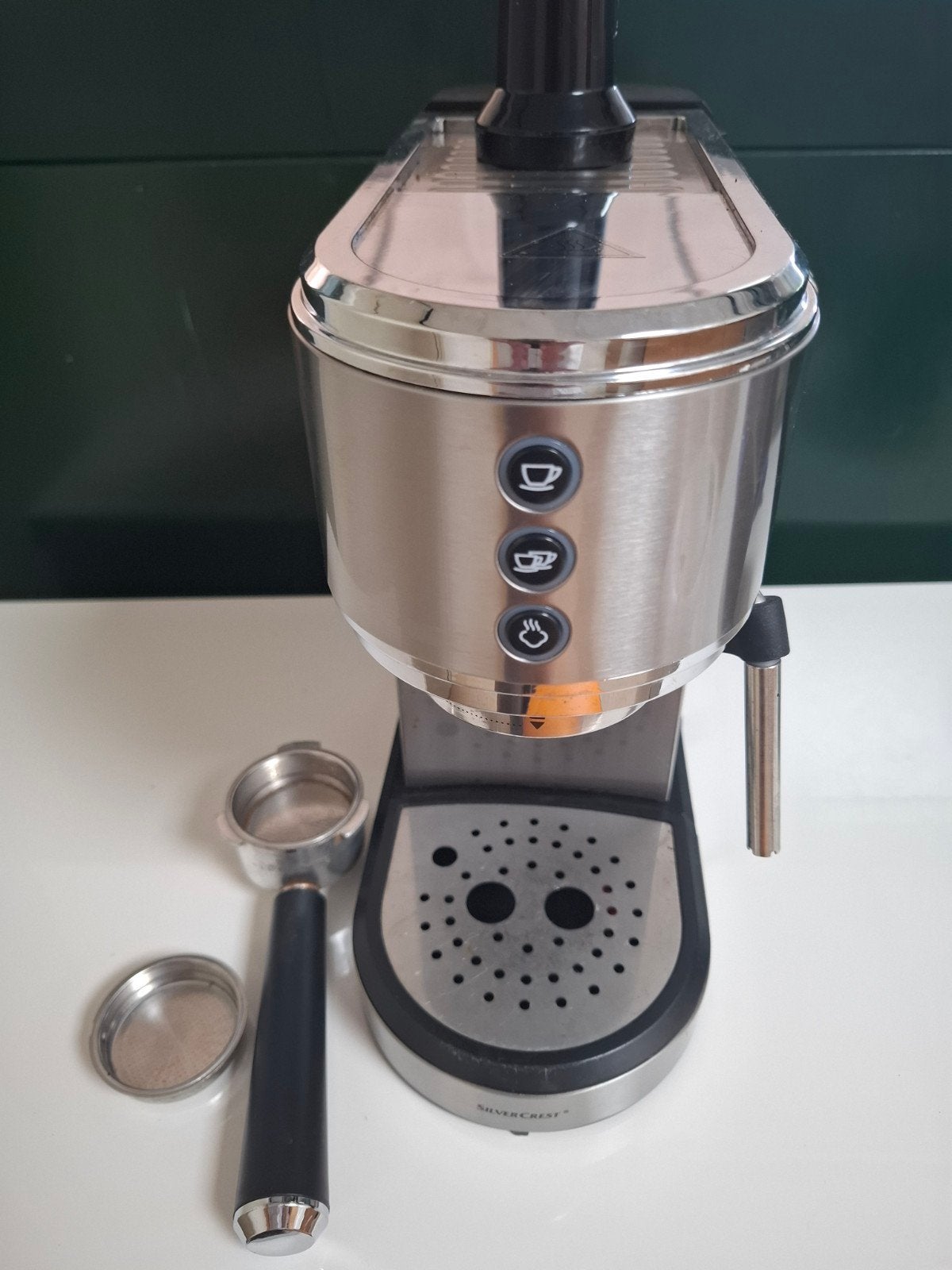 SilverCrest Espresso Apparaat, Ophalen, Espresso apparaat, Gemalen koffie, Stoompijpje