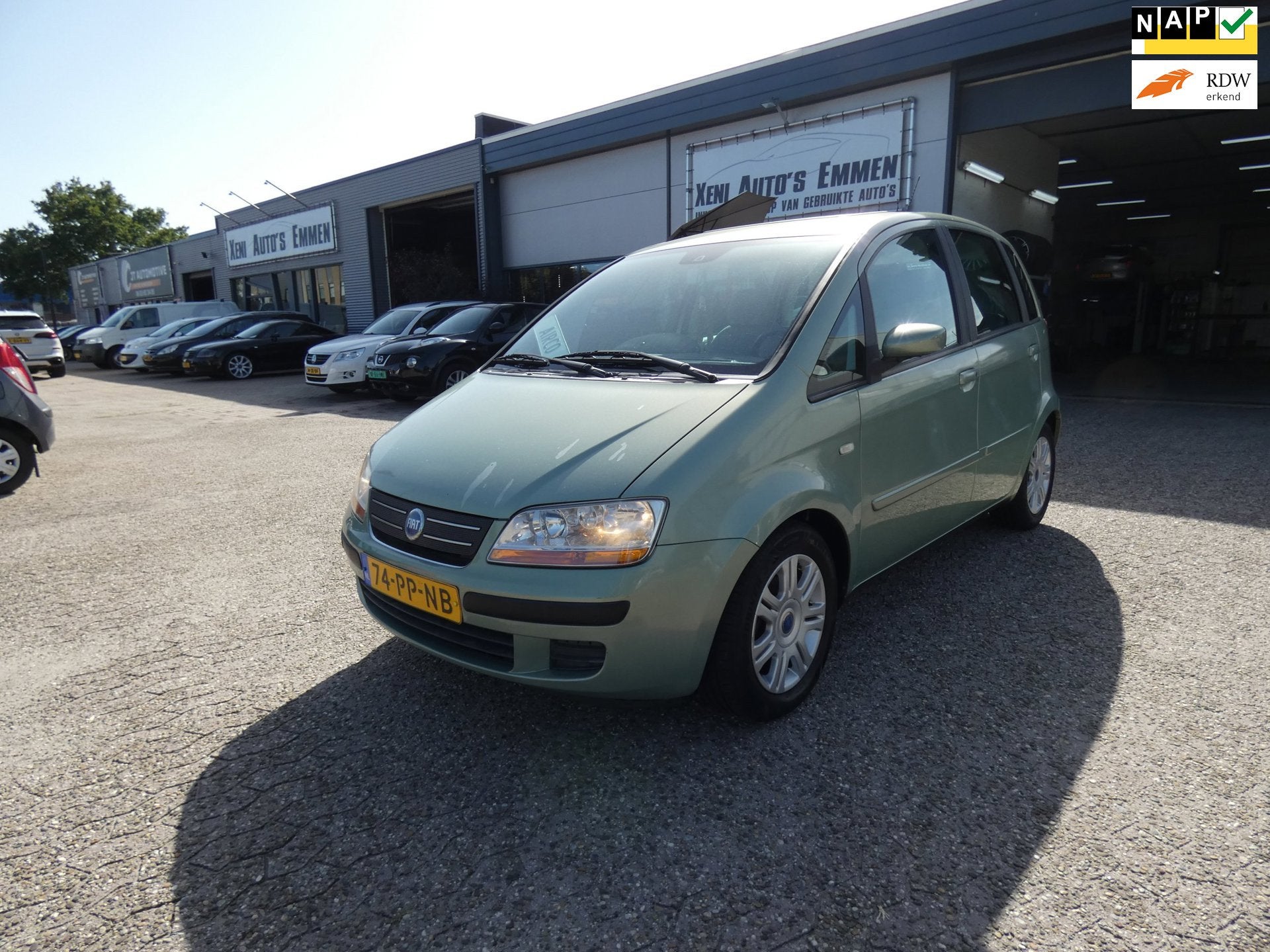 Fiat Idea 1.4-16V Emotion|Airco|5 Deurs|Trekhaak|Nw.APK|LM-V, Auto's, Voorwielaandrijving, 15 km/l, Gebruikt, Idea