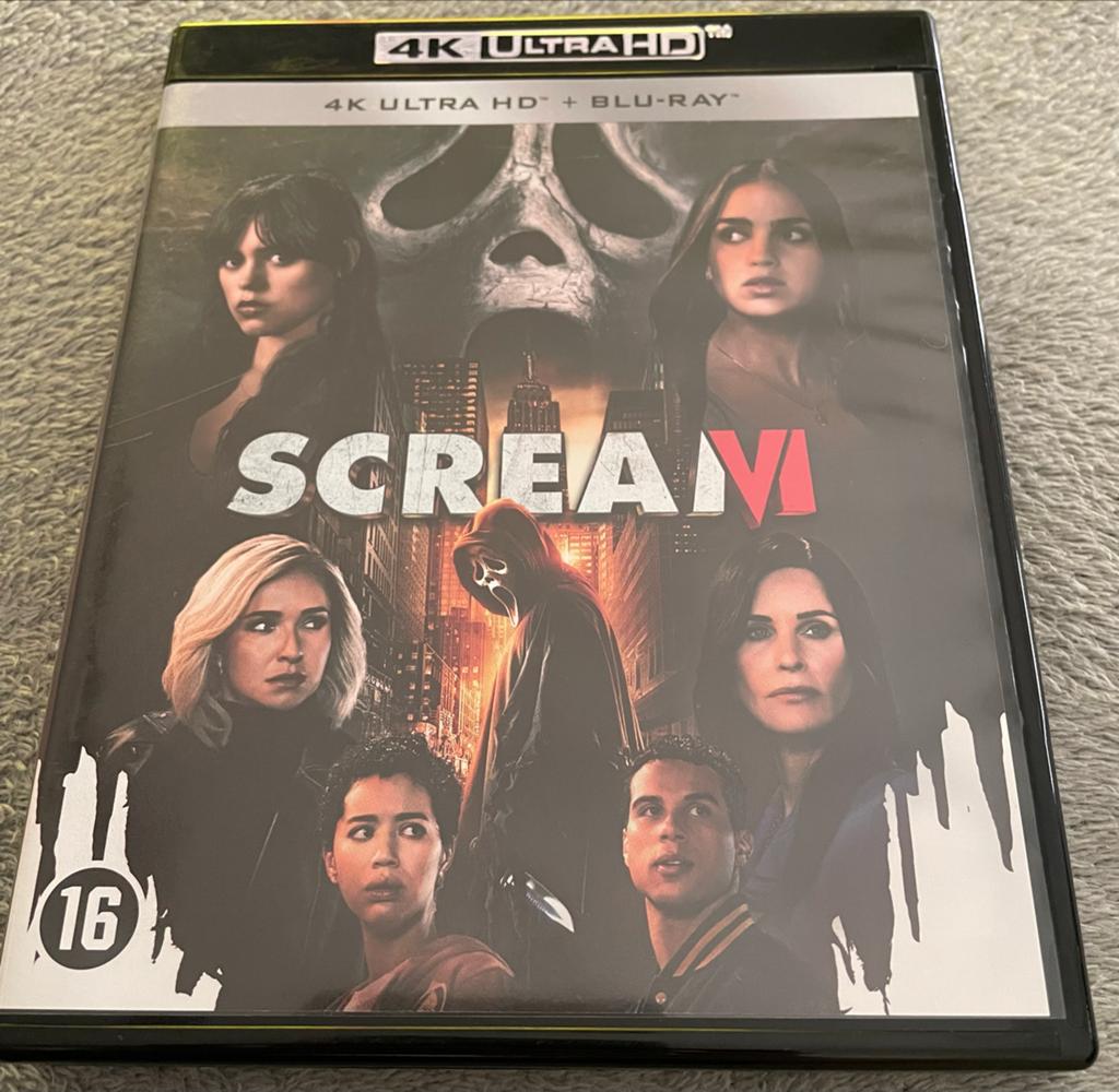Scream VI 4K Ultra HD + Blu-ray, Cd's en Dvd's, Dvd's | Horror, Vanaf 16 jaar, Ophalen of Verzenden, Gebruikt, Slasher