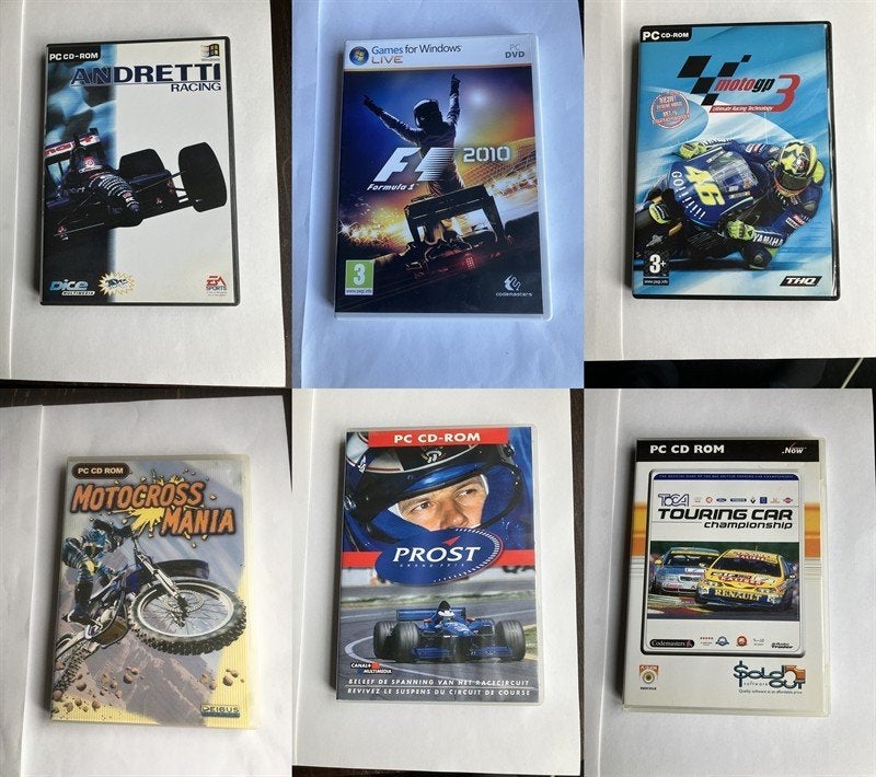 RACE PC GAME (6 stuks) diverse partij OOK PER STUK, 1 speler, Racen en Vliegen, Ophalen of Verzenden, Zo goed als nieuw