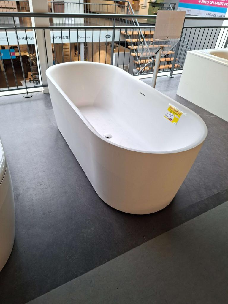 Vrijstaand ligbad mat wit, Doe-het-zelf en Verbouw, Sanitair, Nieuw, Bad, Ophalen