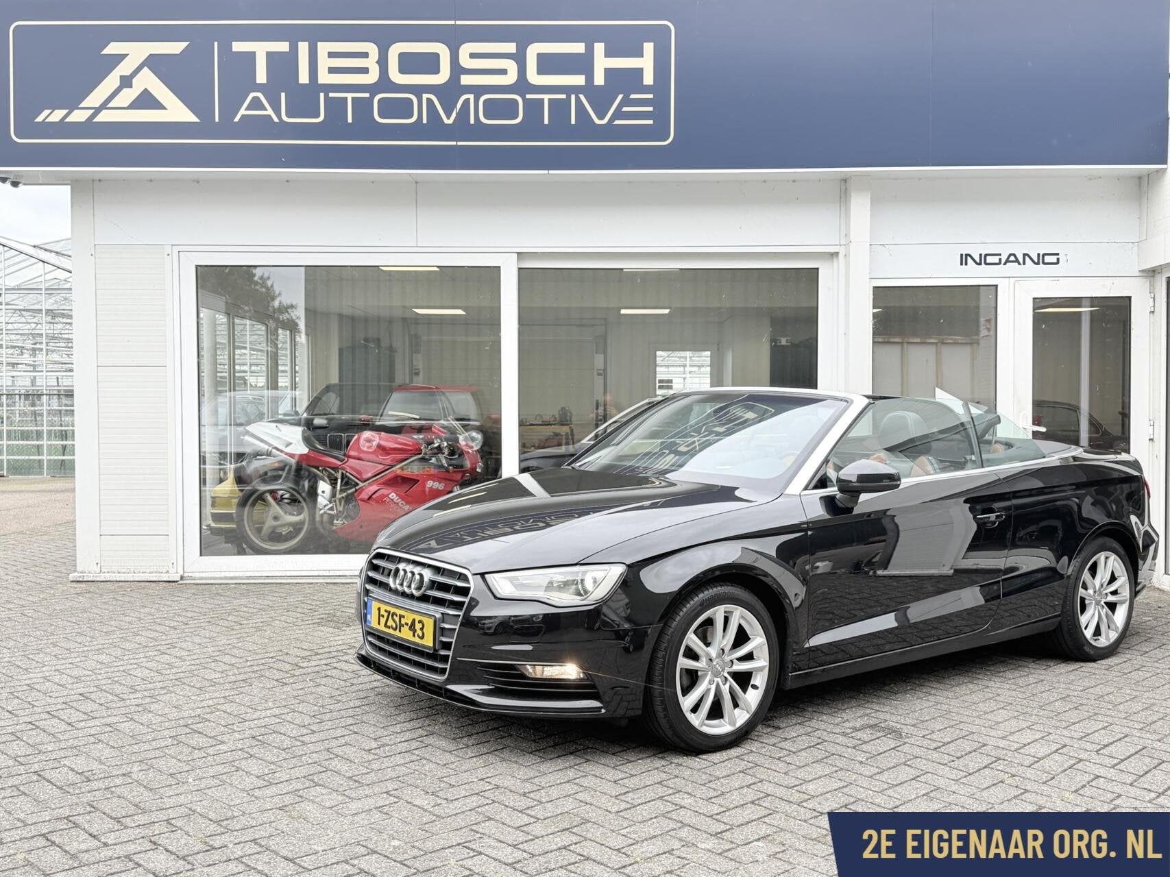 Audi A3 Cabriolet 1.4 TFSI AUT. CoD Leder Ambition Pro line, Auto's, Gebruikt, 4 cilinders, Panoramadak, Zwart