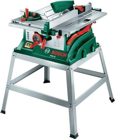 Bosch PTS 10 Zaagtafel - Krachtig en Nauwkeurig, Ophalen, 70 mm of meer, Overige typen, Zo goed als nieuw