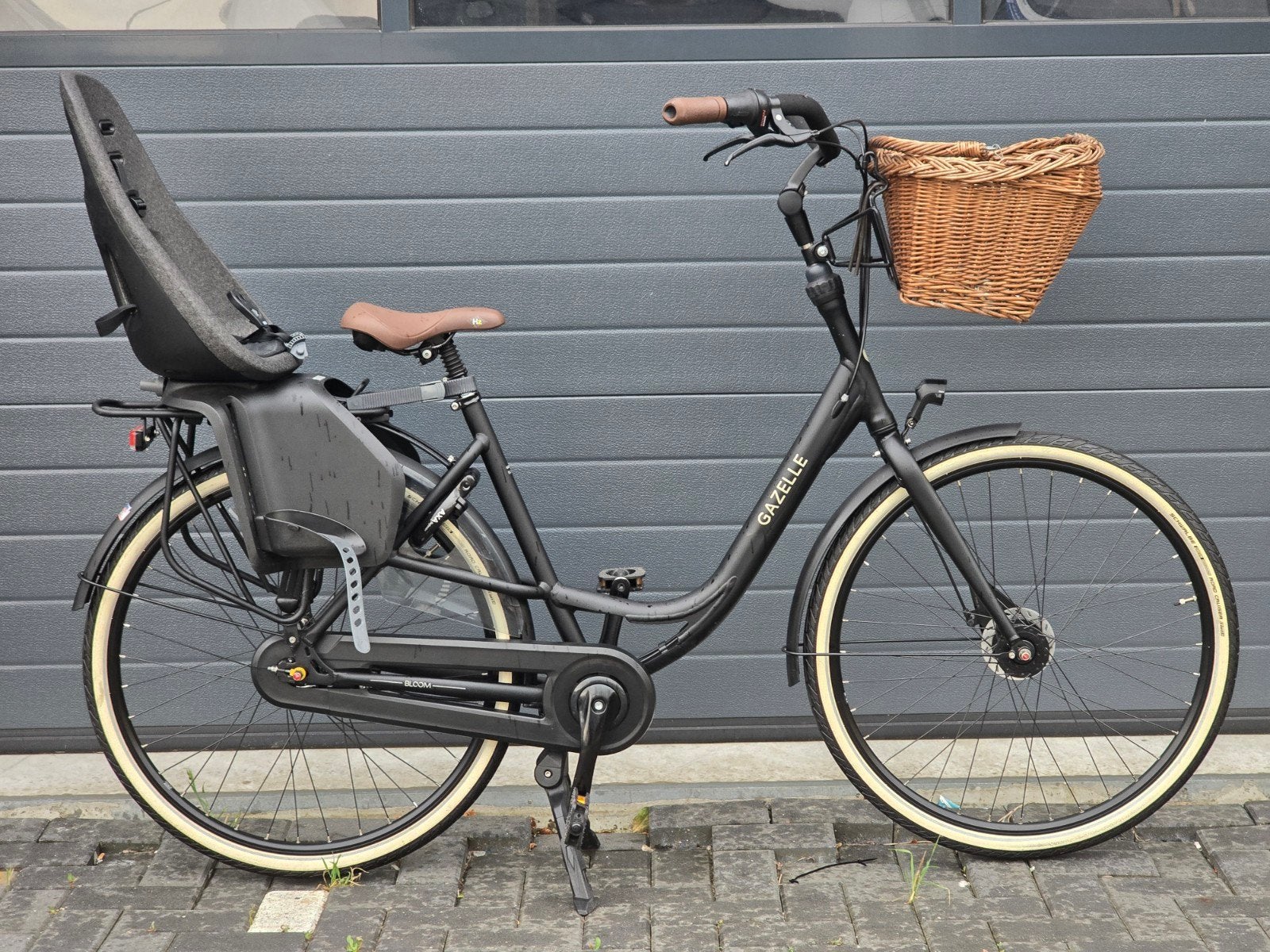 Gazelle Bloom c7 moederfiets met een yepp kinderzitje, Fietsen en Brommers, Fietsen | Dames | Moederfietsen, Ophalen, 53 tot 56 cm