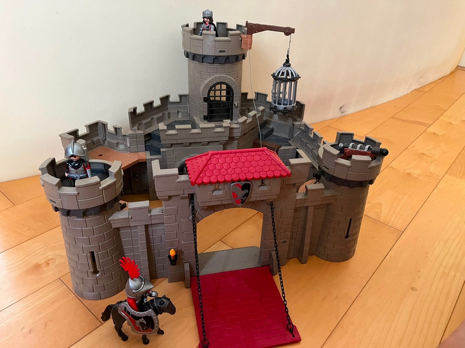 Playmobil Kasteel met ridders, Kinderen en Baby's, Speelgoed | Playmobil, Ophalen, Gebruikt, Complete set, Kasteel/Fort