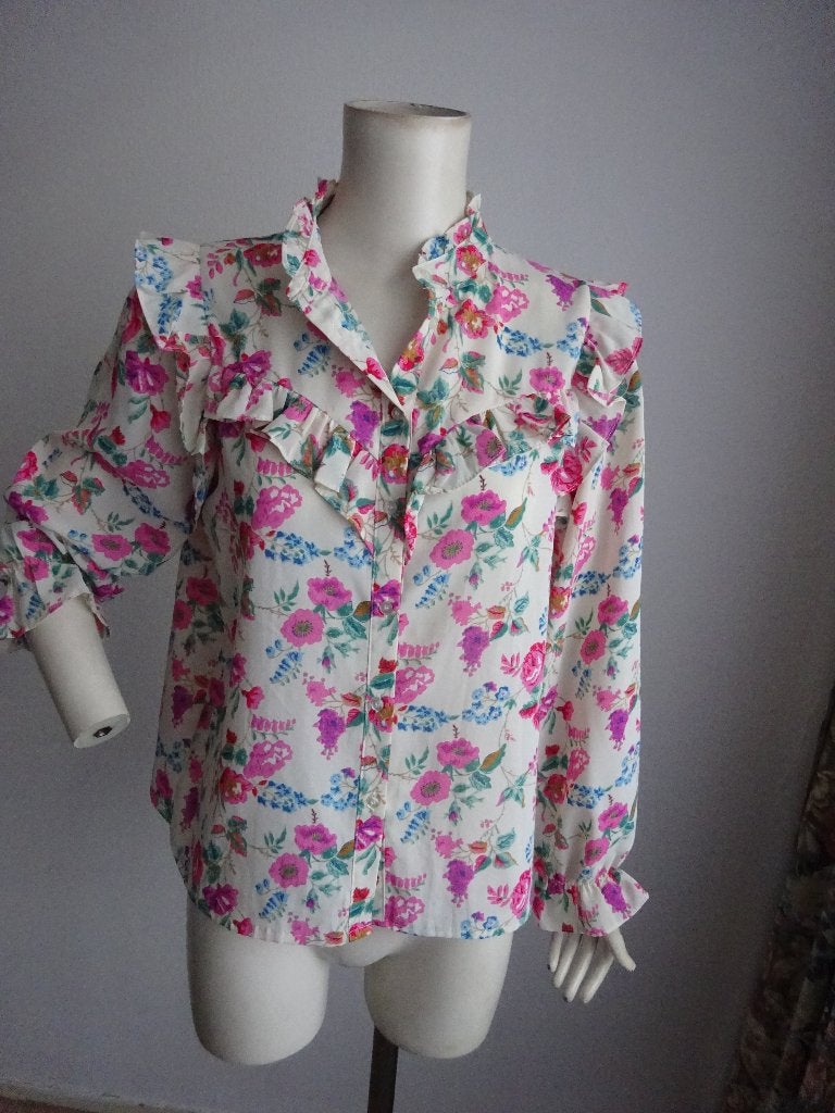 Emma Ella Paris blouse mt L, Overige kleuren, Verzenden, Maat 42/44 (L), Zo goed als nieuw