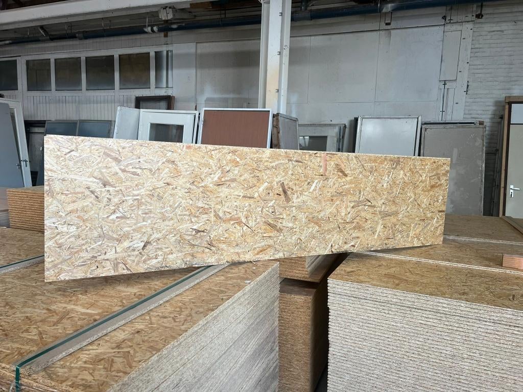 OSB halve platen 244cmx60cmx18mm € 12,00/stuk., Doe-het-zelf en Verbouw, Platen en Panelen, Ophalen, Nieuw, Hout, Minder dan 20 mm