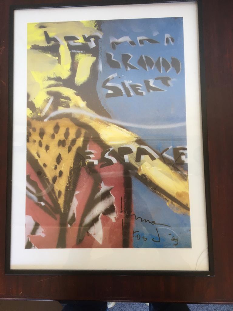 Prent van Hernan Brood. 89. Gemaakt voor winkel Espace., Antiek en Kunst, Ophalen of Verzenden