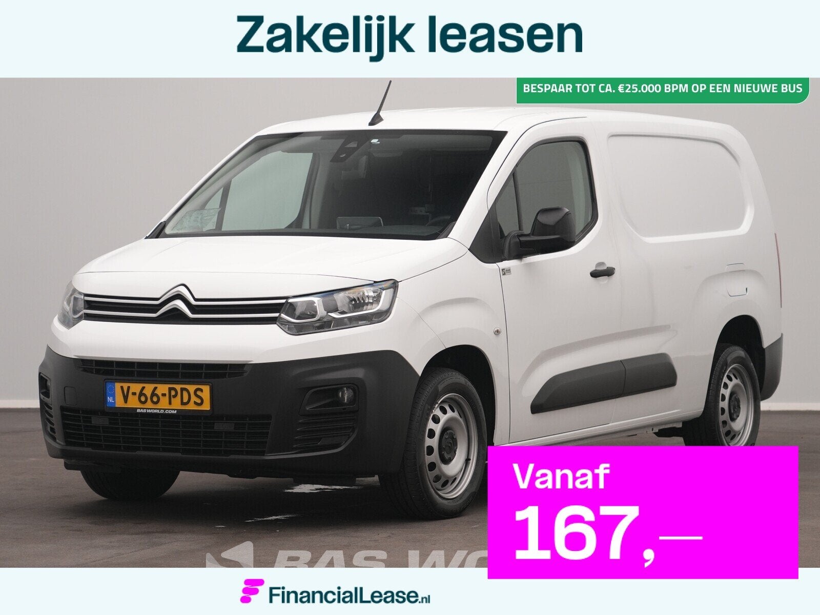 Citroën Berlingo 102pk L2H1 XL Airco Cruise Navi Apple Carp, Stof, Gebruikt, Euro 6, 4 cilinders