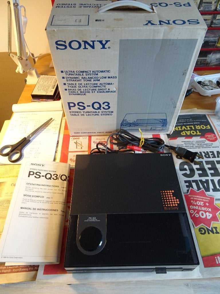 Sony platenspeler PS-Q3A, Gebruikt, Automatisch, Ophalen of Verzenden, Platenspeler