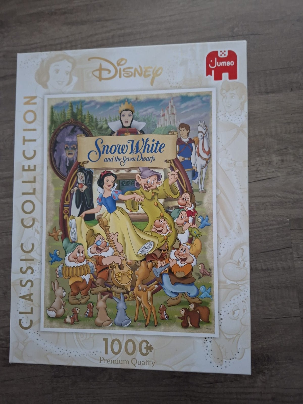 Jumbo Disney Sneeuwwitje en de Zeven Dwergen Puzzel 1000 stu, Ophalen of Verzenden, Meer dan 50 stukjes, Zo goed als nieuw, 6 jaar of ouder