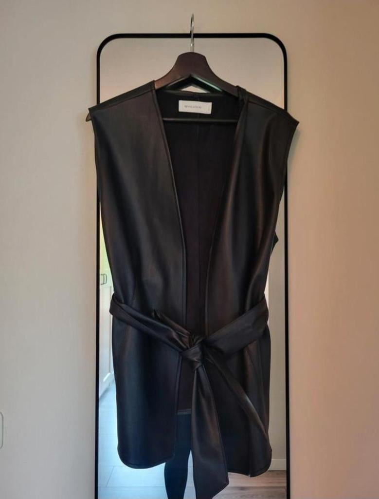 Leren Gilet maat S, Kleding | Dames, Zwart, Ophalen of Verzenden, Zo goed als nieuw, Revelation