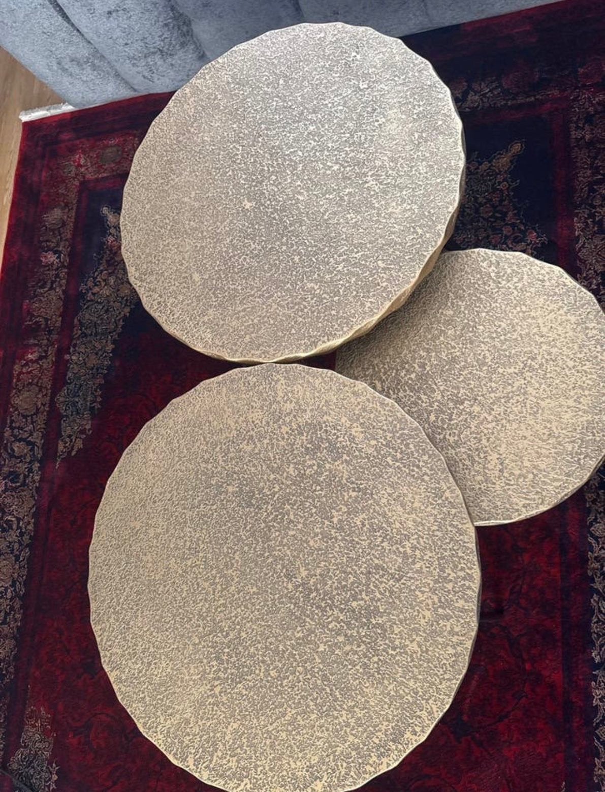 4 Gouden Salontafels., Ophalen, Nieuw, Goud