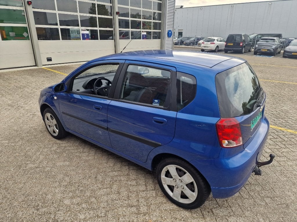 Chevrolet Kalos 1.4 16V 5D AUT 2007 Blauw, Auto's, Stof, 40 €/maand, 4 cilinders, Bedrijf