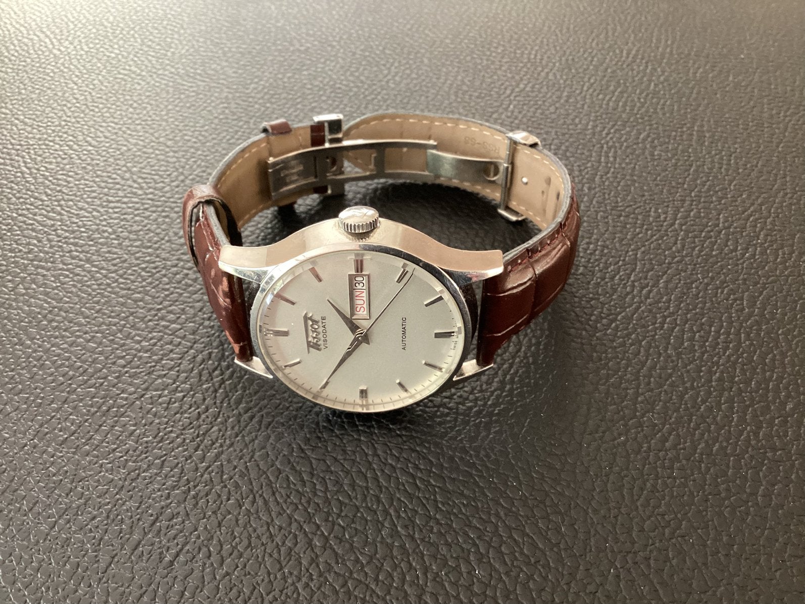 Tissot Visodate automatic heren horloge 40mm, Overige merken, Staal, Polshorloge, Ophalen of Verzenden