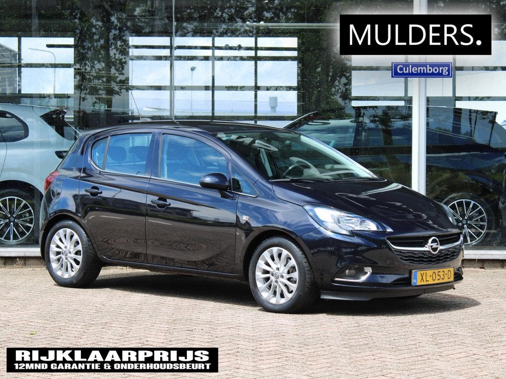 Opel Corsa 1.0 Turbo Online Edition | Navi/Climate/Carplay, Auto's, Opel, 12 maanden, Stof, Gebruikt, Blauw